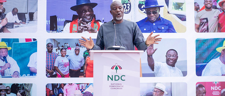 Speaker at NDC podium